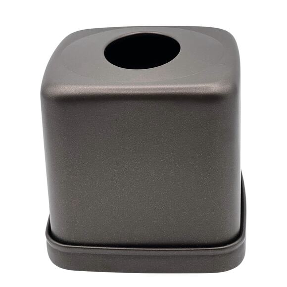 iDesign York Tissue Box Cover Brown Bronze Metal Square Countertop InterDesign - Picture 1 of 9